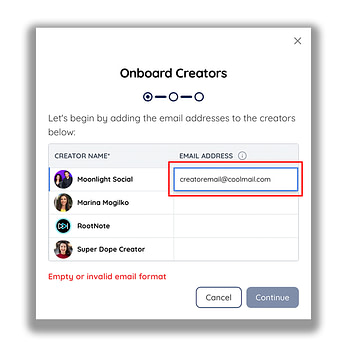 Step 4 Bulk Onboarding